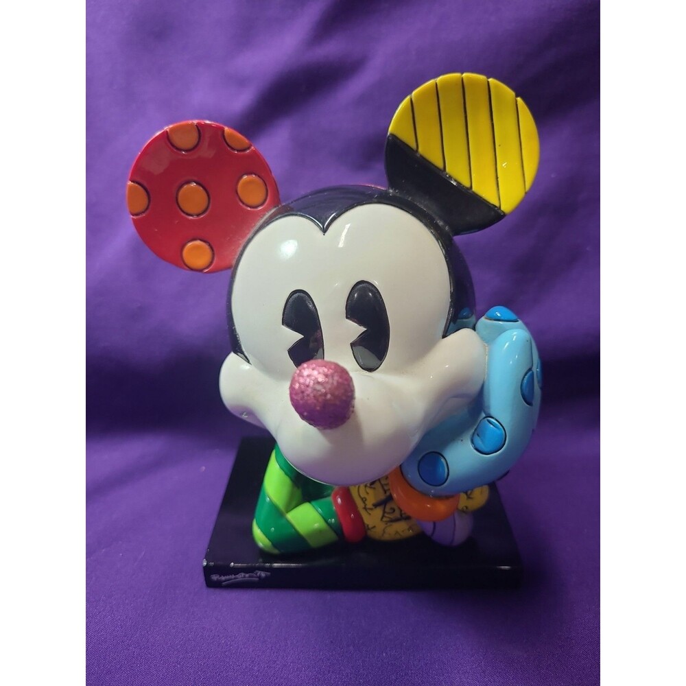 2012 Retired Mickey Mouse Britto Hand On  Face